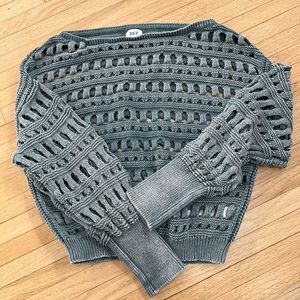 BKE Washed Off The Shoulder Sweater